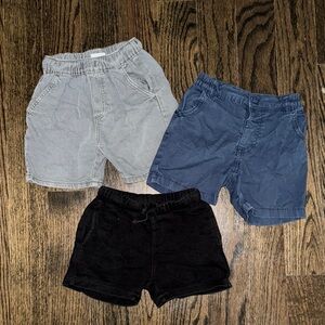 Zara Gray black and Blue Casual Shorts Set